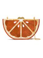 Isla Mexirica Mother Of Pearl Clutch - Yellow & Orange