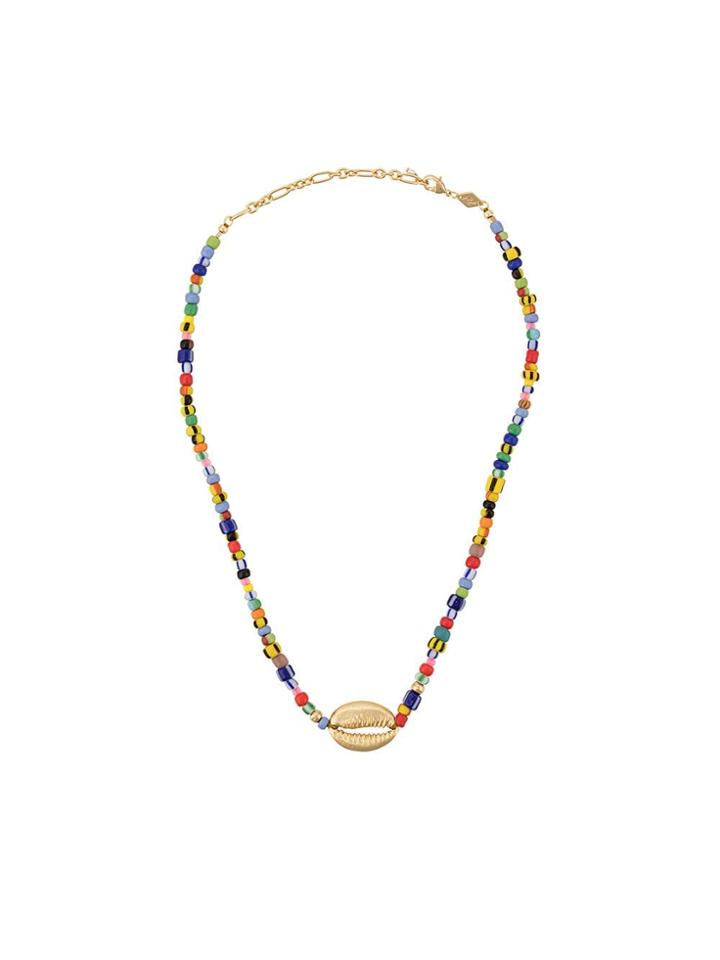 Anni Lu Alaia Cowry Shell Necklace - Multicolour