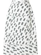Marni Printed A-line Skirt - Grey