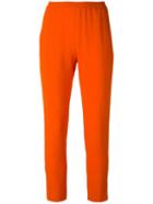 Stella Mccartney - Tamara Trousers - Women - Spandex/elastane/acetate/viscose - 38, Yellow/orange, Spandex/elastane/acetate/viscose