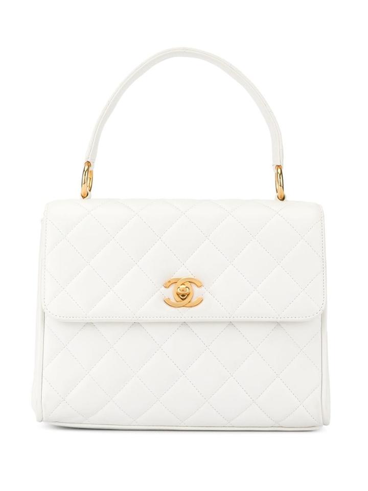 Chanel Pre-owned 1997's Cc Logos Handbag - White