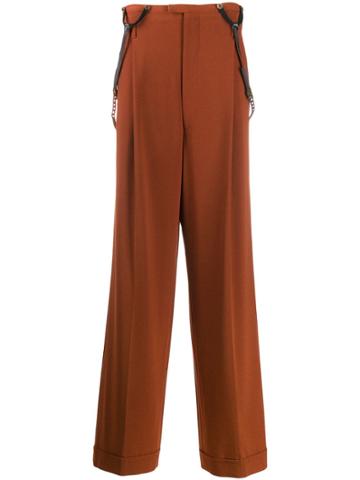 Jean Paul Gaultier Vintage Suspender Trousers - Brown