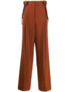 Jean Paul Gaultier Vintage Suspender Trousers - Brown