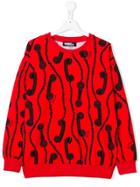 Jeremy Scott Junior Teen Phone Print Sweatshirt - Red