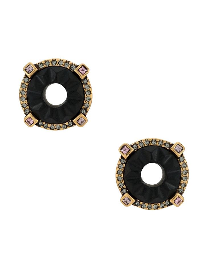 Camila Klein Bia Bach Round Earrings - Black