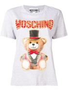 Moschino Bear Logo Print T-shirt - Grey
