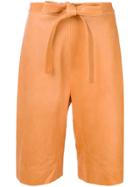 Jw Anderson High-waisted Tie Shorts - Yellow & Orange