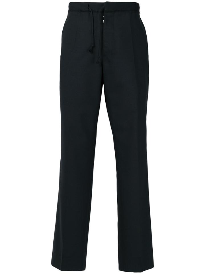 Maison Margiela Drawstring Tailored Trousers - Black