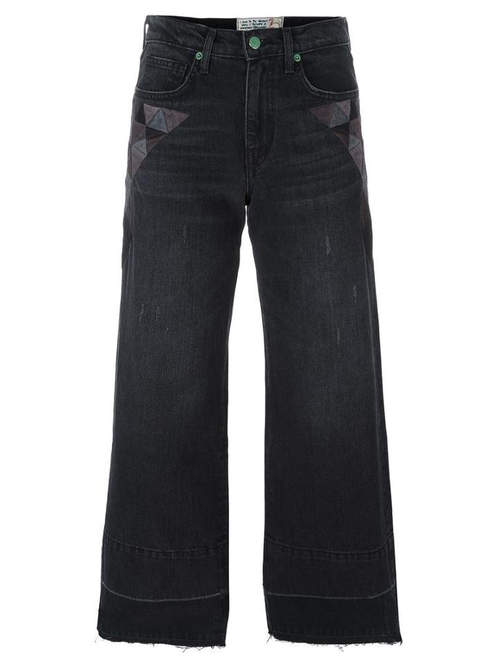 Sandrine Rose - Cropped Jeans - Women - Cotton - 25, Black, Cotton