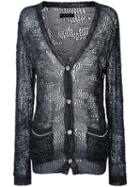 Roar Sheer Open Knit Cardigan, Men's, Size: Ii, Black, Cotton