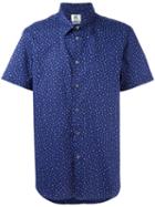 Ps By Paul Smith Cactus Print Shortsleeved Shirt, Men's, Size: Xxl, Blue, Cotton