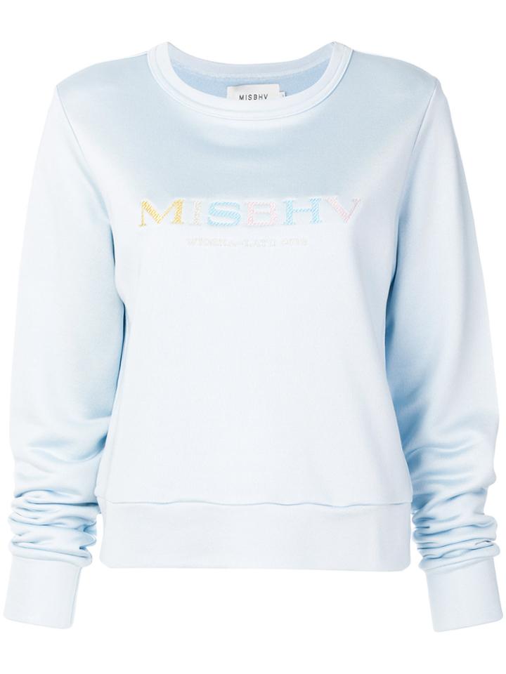 Misbhv Logo Print Sweatshirt - Blue