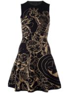 Philipp Plein 'lightning' Knitted Dress, Women's, Size: Medium, Black, Polyester/viscose