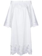 P.a.r.o.s.h. Floral Crochet Dress - White