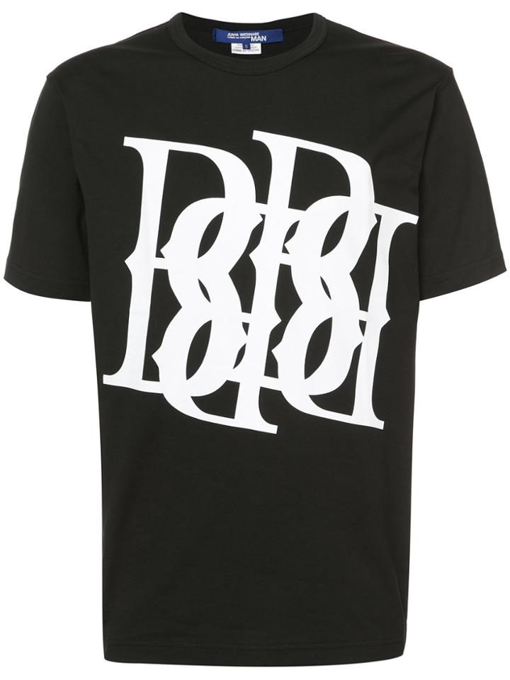 Junya Watanabe Comme Des Garçons Man Interlocking Letter Motif T-shirt