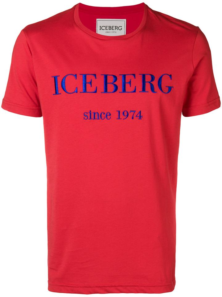 Iceberg Logo Embroidered T-shirt