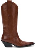 Maison Margiela Pointed Toe Cowboy Boots - Brown