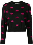 Alice+olivia Lips Sweater - Black