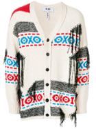 Msgm Loose Thread Detail Cardigan - White