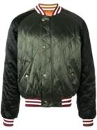 Gucci Ufo Embroidered Bomber Jacket - Green