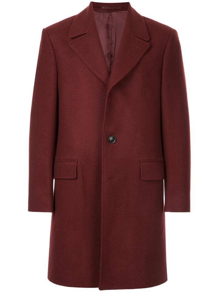 Gieves & Hawkes Oversized Coat - Red