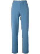 Prada Vintage Cropped Trousers, Women's, Size: 42, Blue