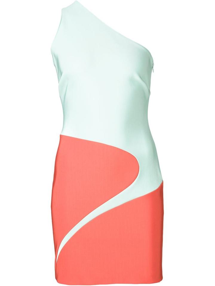 Mugler One-shoulder Panelled Dress