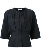Lemaire Pleated Shirt, Women's, Size: 38, Black, Cotton