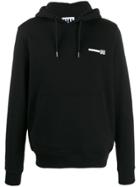 Les Hommes Urban Logo Print Hoodie - Black