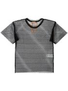No21 Mesh T-shirt, Women's, Size: 42, Black, Polyester