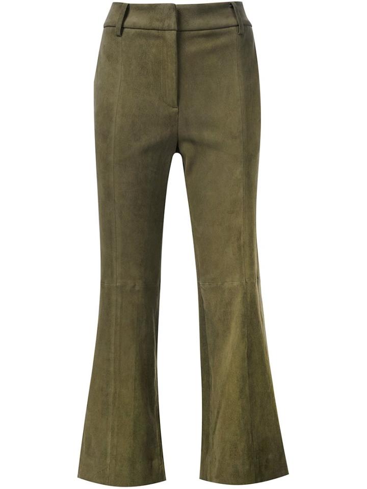Tibi Flared Cropped Trousers