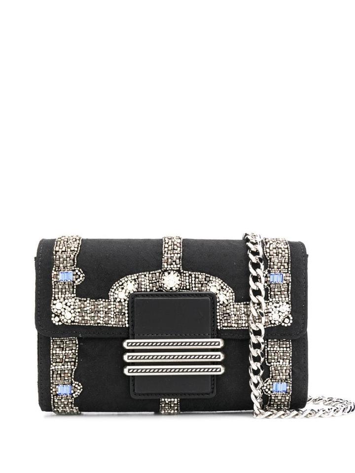 Etro Embellished Rainbow Shoulder Bag - Black