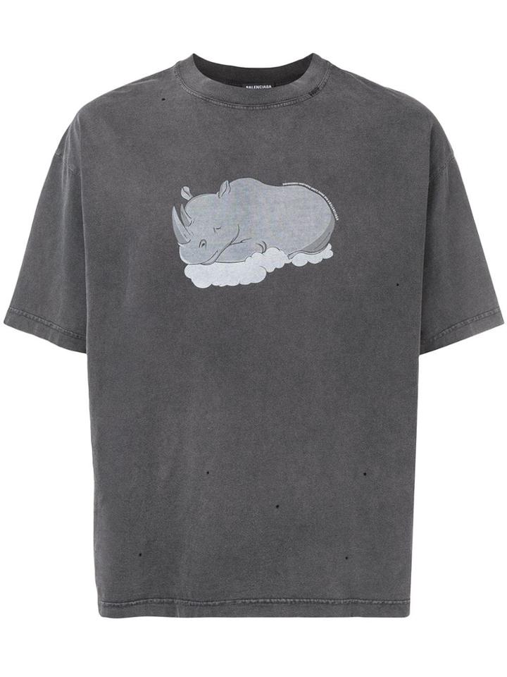 Balenciaga Rhino T-shirt - Black