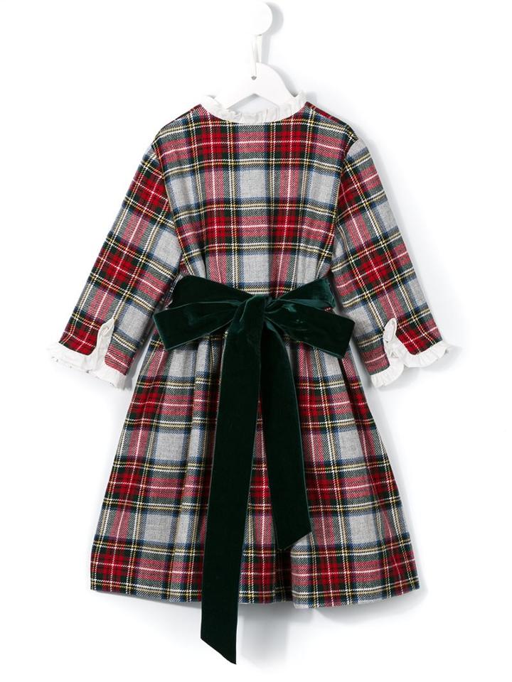 Amaia 'heron' Tartan Dress, Toddler Girl's, Size: 4 Yrs, Red