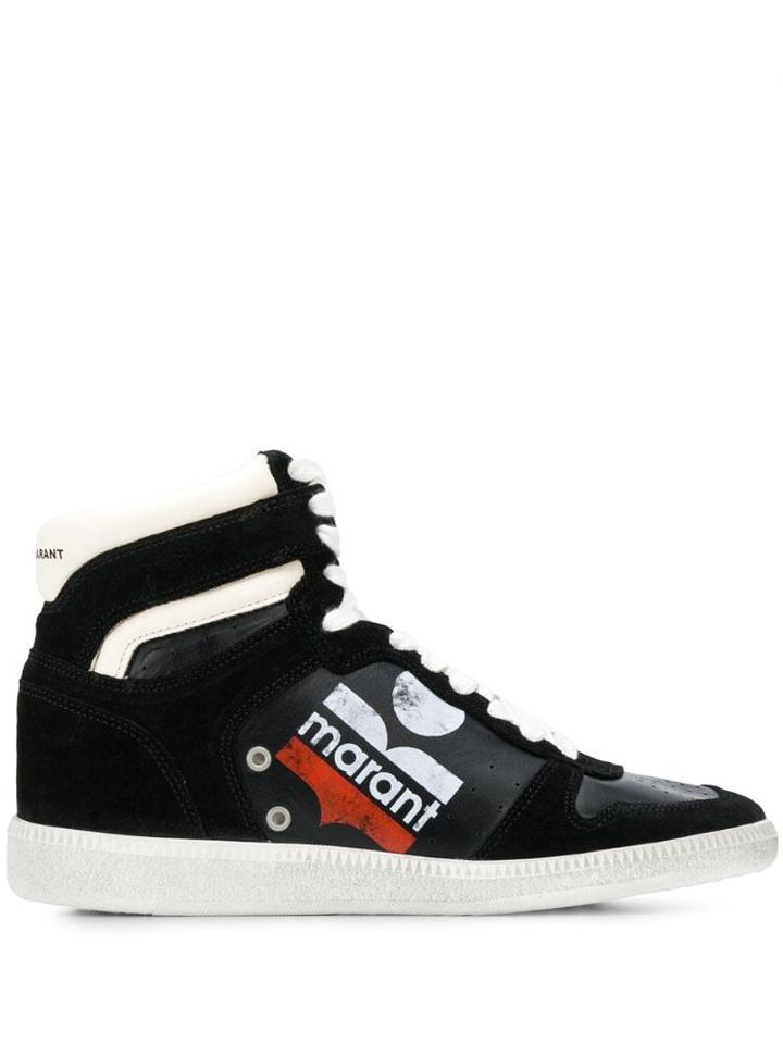 Isabel Marant Bulian High Top Sneakers - Black