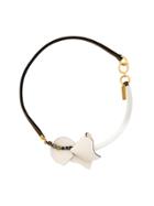 Marni Gemstone Detail Choker Necklace - Brown