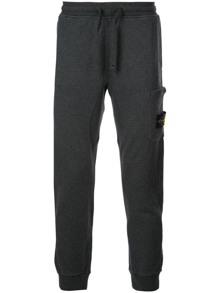 Stone Island Logo Patch Track Pants - Grey