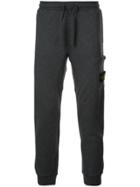 Stone Island Logo Patch Track Pants - Grey