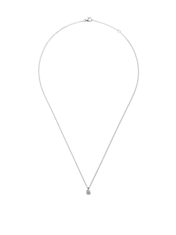 De Beers 18kt White Gold My First De Beers Db Classic Diamond Pendant