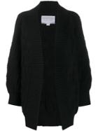 I Love Mr Mittens Chunky Knit Cardigan - Black