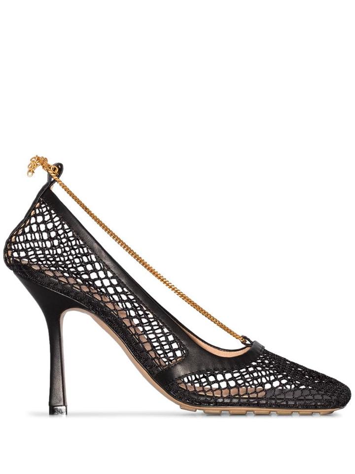 Bottega Veneta Mesh 90mm Pumps - Black