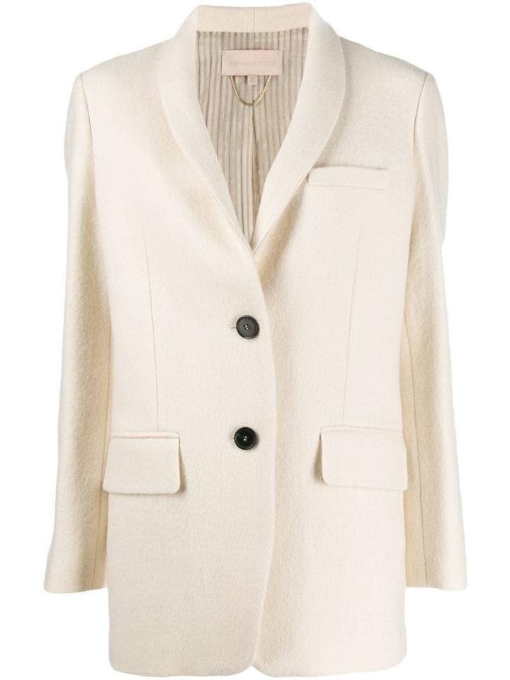 Vanessa Bruno Single-breasted Fitted Jacket - White
