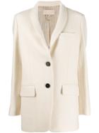 Vanessa Bruno Single-breasted Fitted Jacket - White