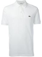 Lacoste Logo Patch Polo Shirt, Men's, Size: 4, White, Cotton