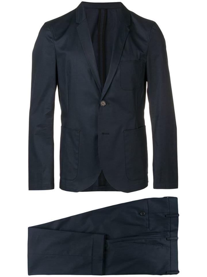Neil Barrett Buttoned Up Formal Suit - Blue