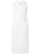 Mm6 Maison Margiela V-neck Wrap Shift Dress - White