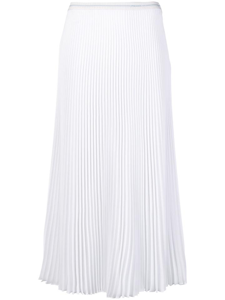 Prada Pleated Skirt - White