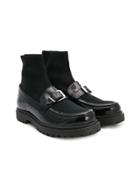 Florens Sock-style Loafers - Black