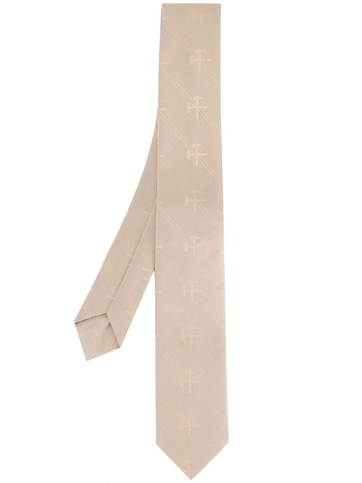 Gmbh Tie In Hammer Jacquard Beige - Neutrals