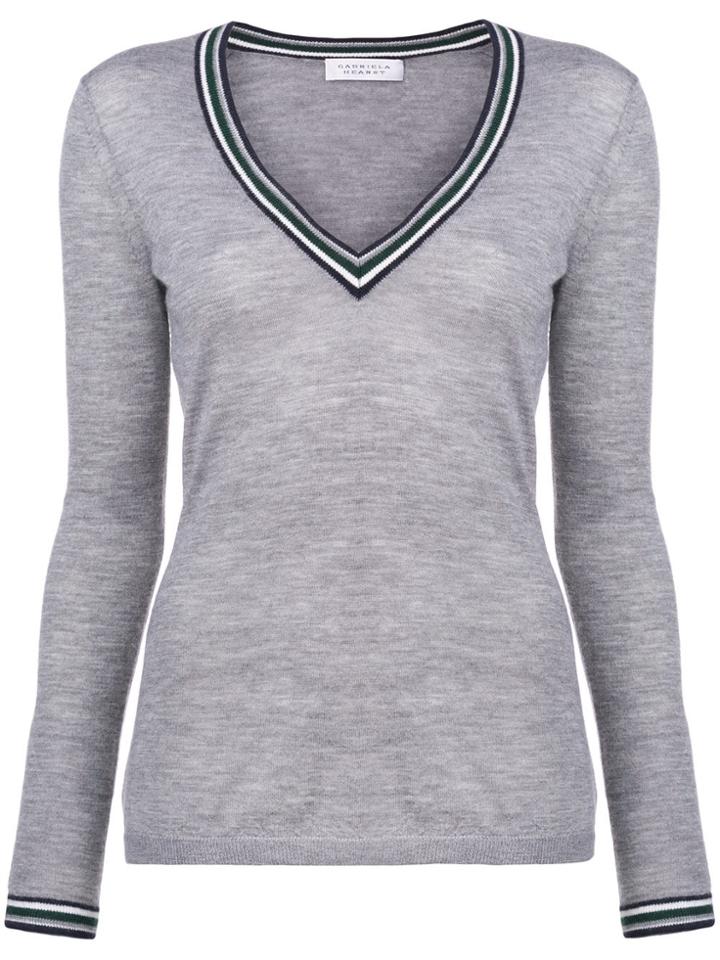 Gabriela Hearst Long-sleeve Fitted Sweater - Grey